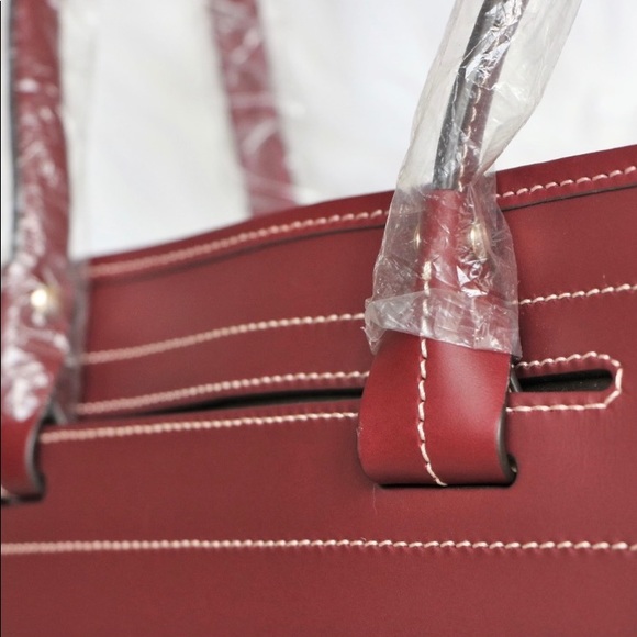 Dooney & Burke Burgundy Tote Bag - Picture 2 of 5